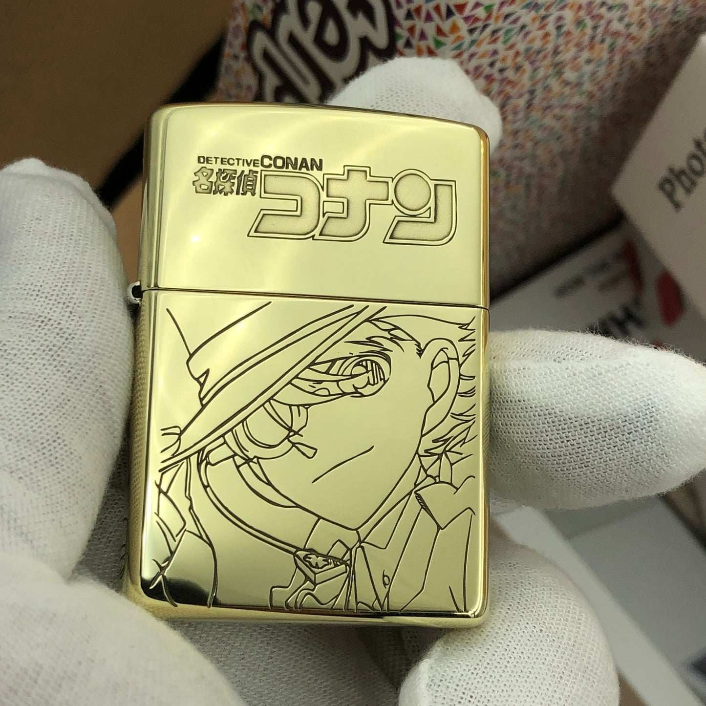 Detective Conan Zippo Lighter – Model 254B High Polish Brass