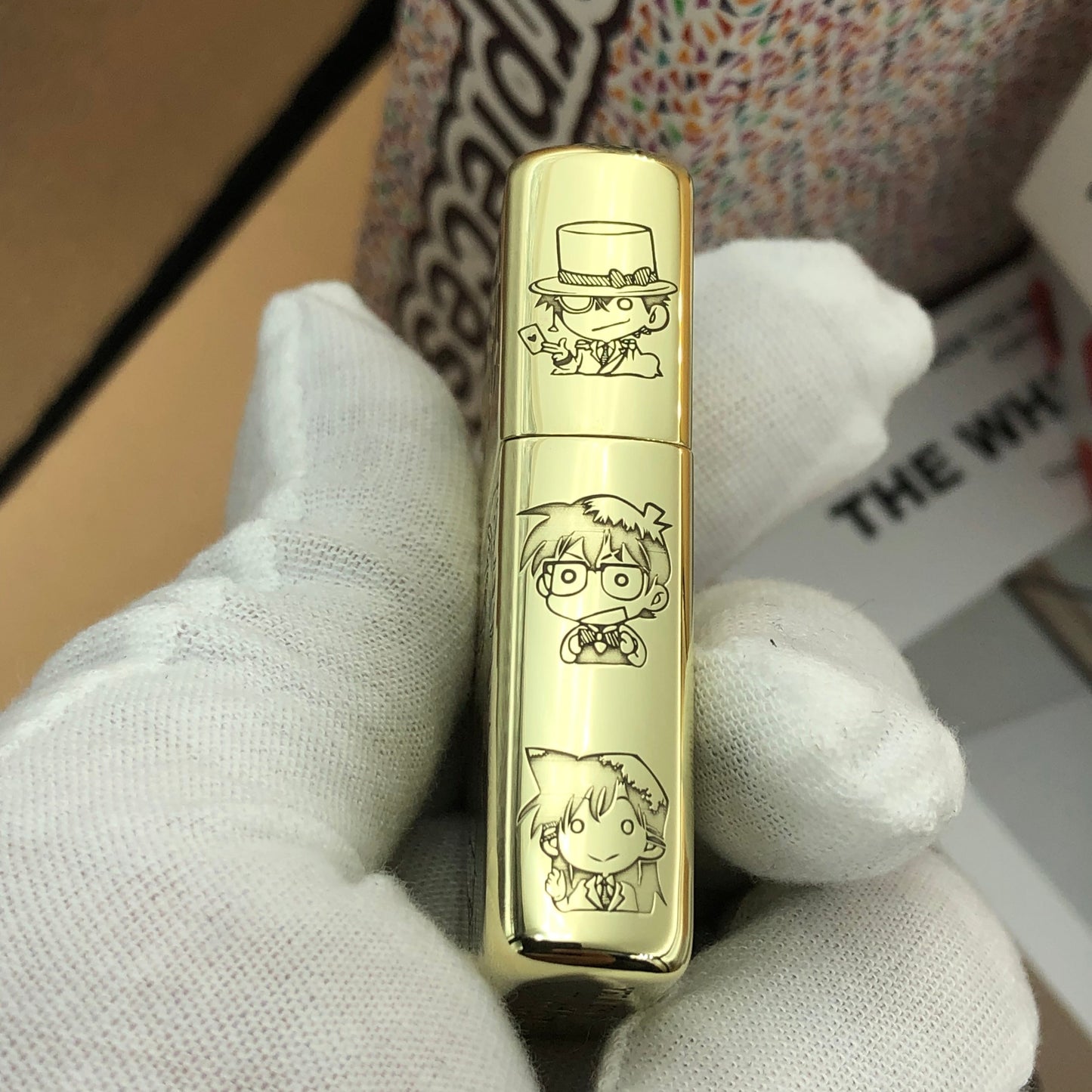 Detective Conan Zippo Lighter – Model 254B High Polish Brass