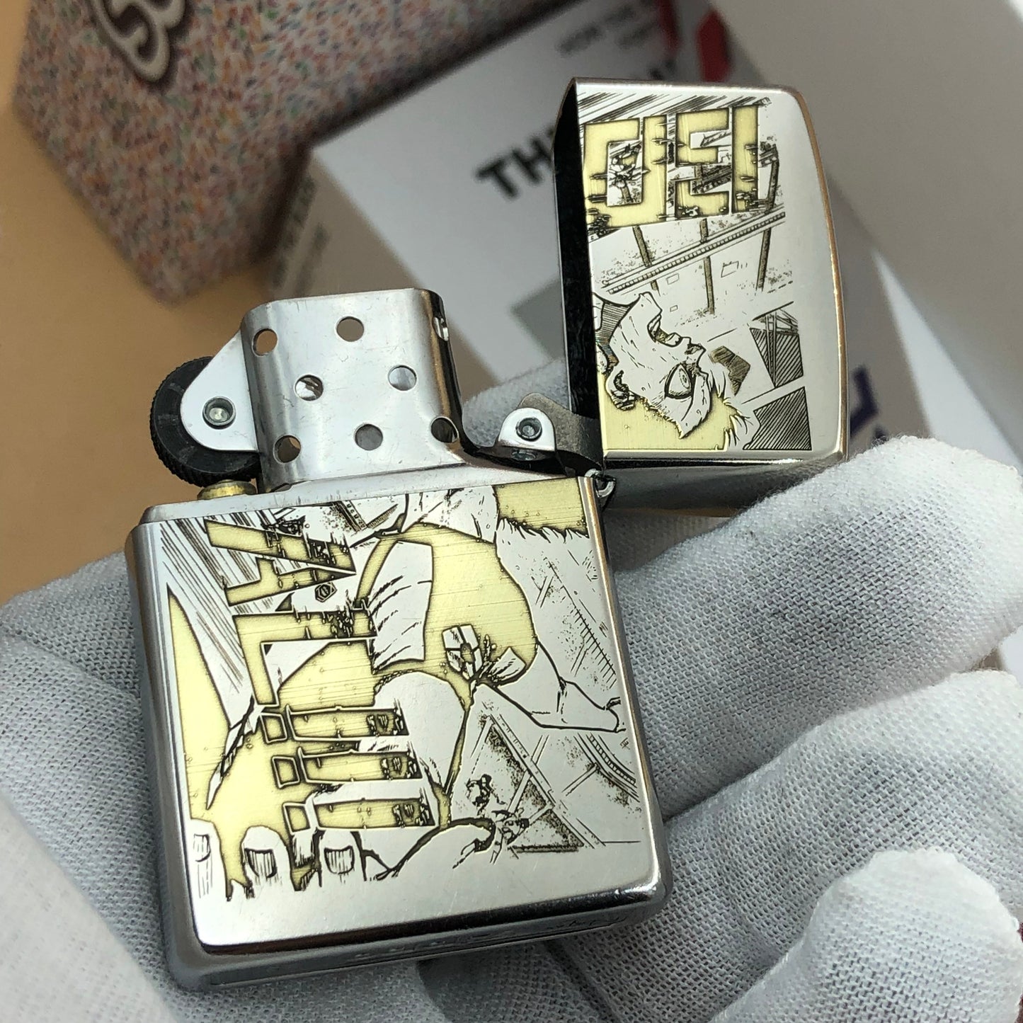 Blue Lock Deep Engraved Zippo Lighter – Model 207 Street Chrome
