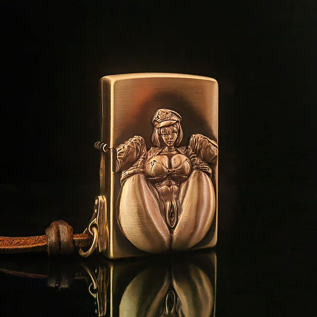 Zippo 3D Welded Military Girl
