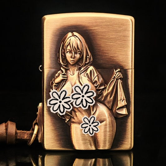 Zippo Sculpted Girl Raised Emblem