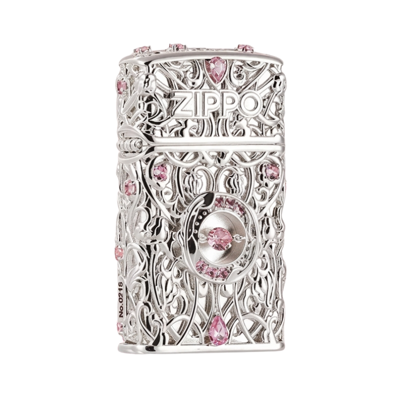 Zippo Filigree Pink Handmade