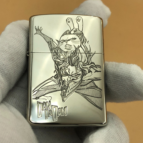 Zorro Cupronickel Engraved Lighter – 5-Side Deep Manga Design (Dandadan)