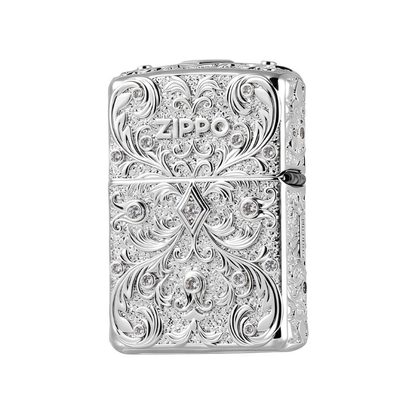 Zippo Handmade Silver Hexagram