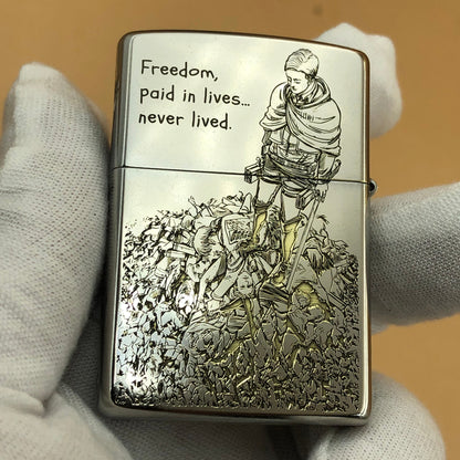 Zippo Classic Street Chrome(Silver) 207 – Limited Attack on Titan Edition (#001/100)