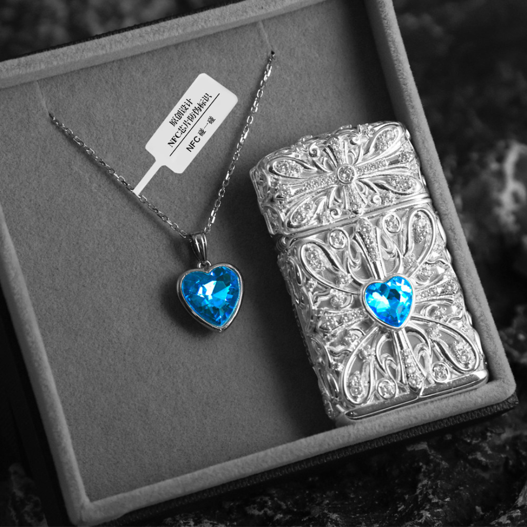 Zippo Slim Handmade Luxury Heart