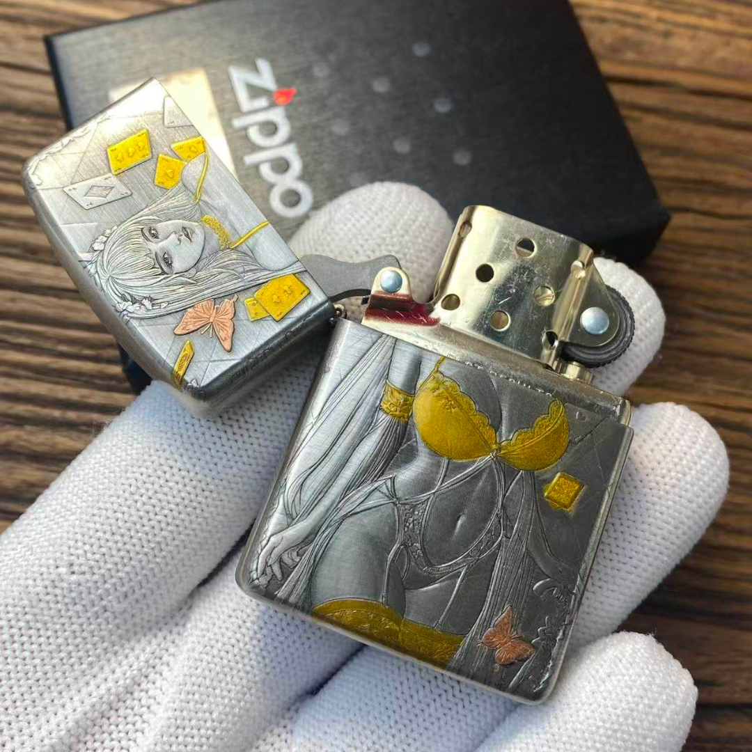 Zippo Bunny Girl Playing Cards