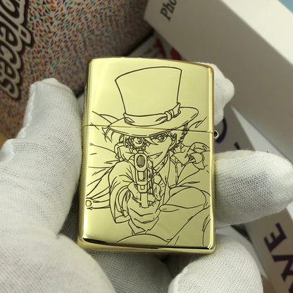 Detective Conan Zippo Lighter – Model 254B High Polish Brass