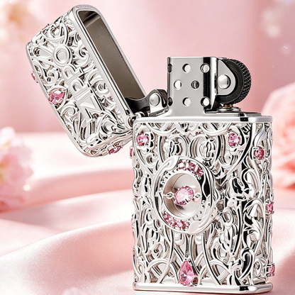 Zippo Filigree Pink Handmade