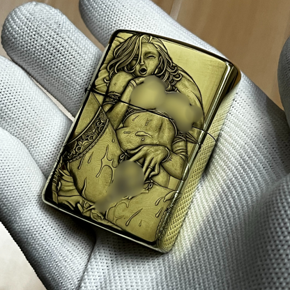 Zippo Armor Brass 168 with 3D Artistic Relief Engraving - Gem 1