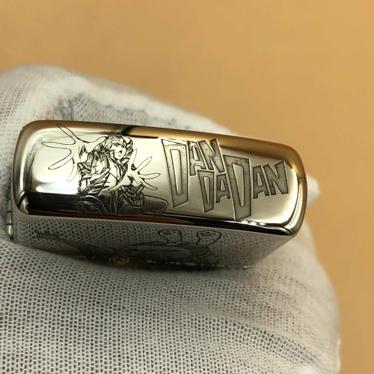 Zorro Cupronickel Engraved Lighter – 5-Side Deep Manga Design (Dandadan)