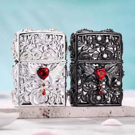 Zippo Gothic Angel Wing Heart
