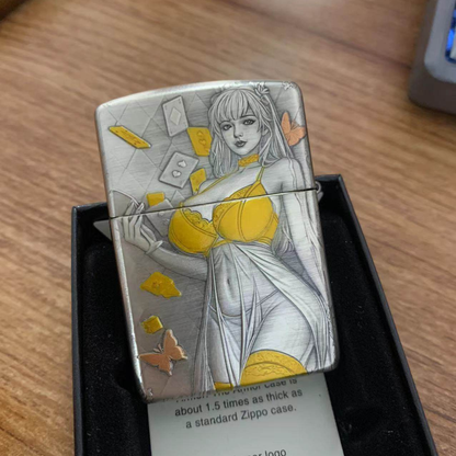 Zippo Bunny Girl Playing Cards
