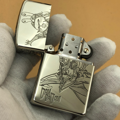 Zorro Cupronickel Engraved Lighter – 5-Side Deep Manga Design (Dandadan)