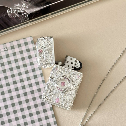 Zippo Filigree Pink Handmade