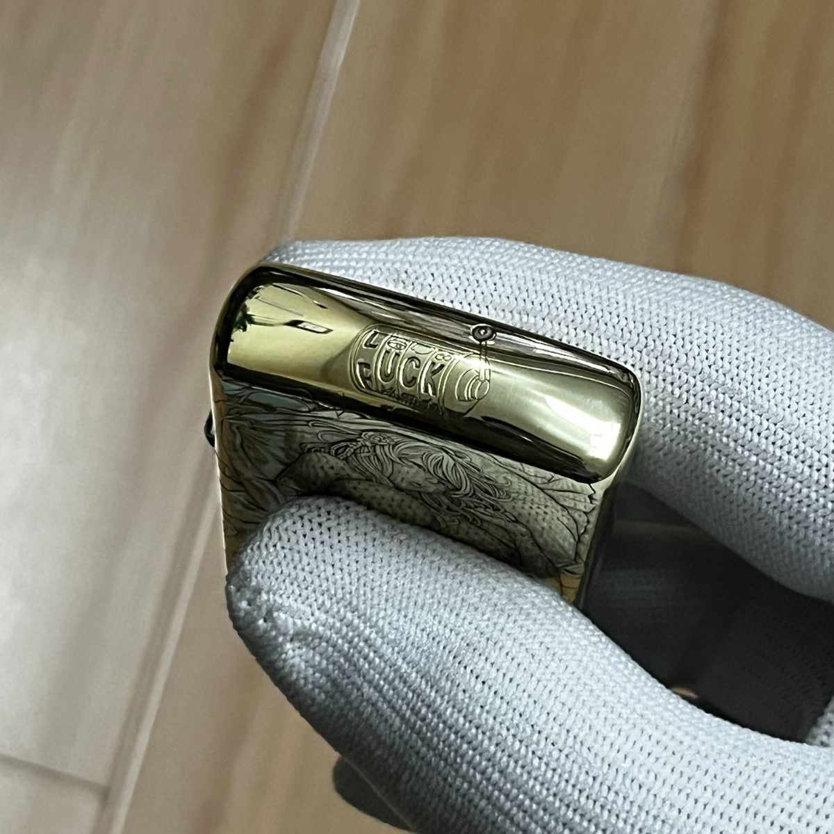 Zippo Armor Brass 168 with 3D Artistic Relief Engraving - Gem 3