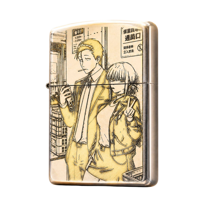 Zippo Smoking Behind The Supermarket