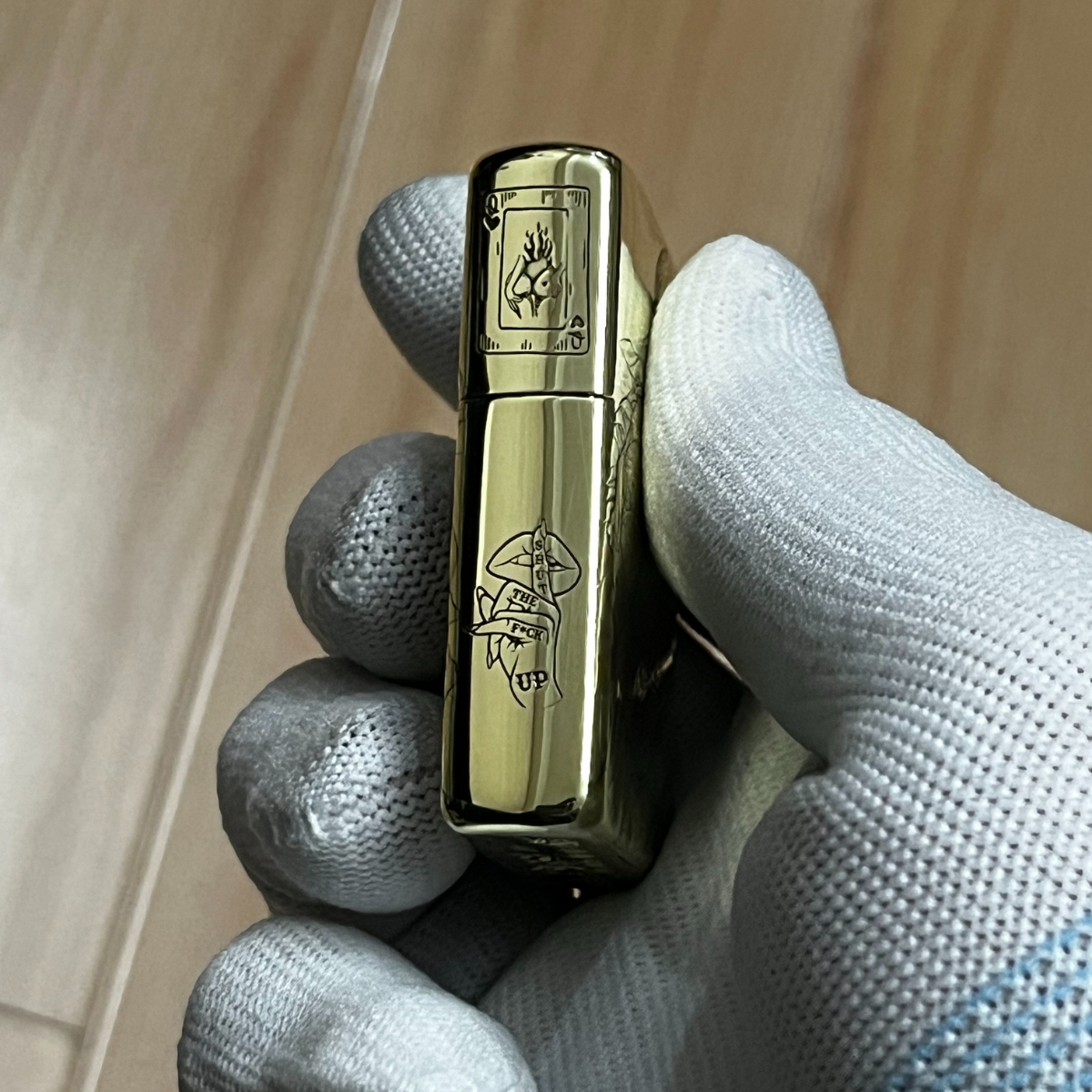 Zippo Armor Brass 168 with 3D Artistic Relief Engraving - Gem 3