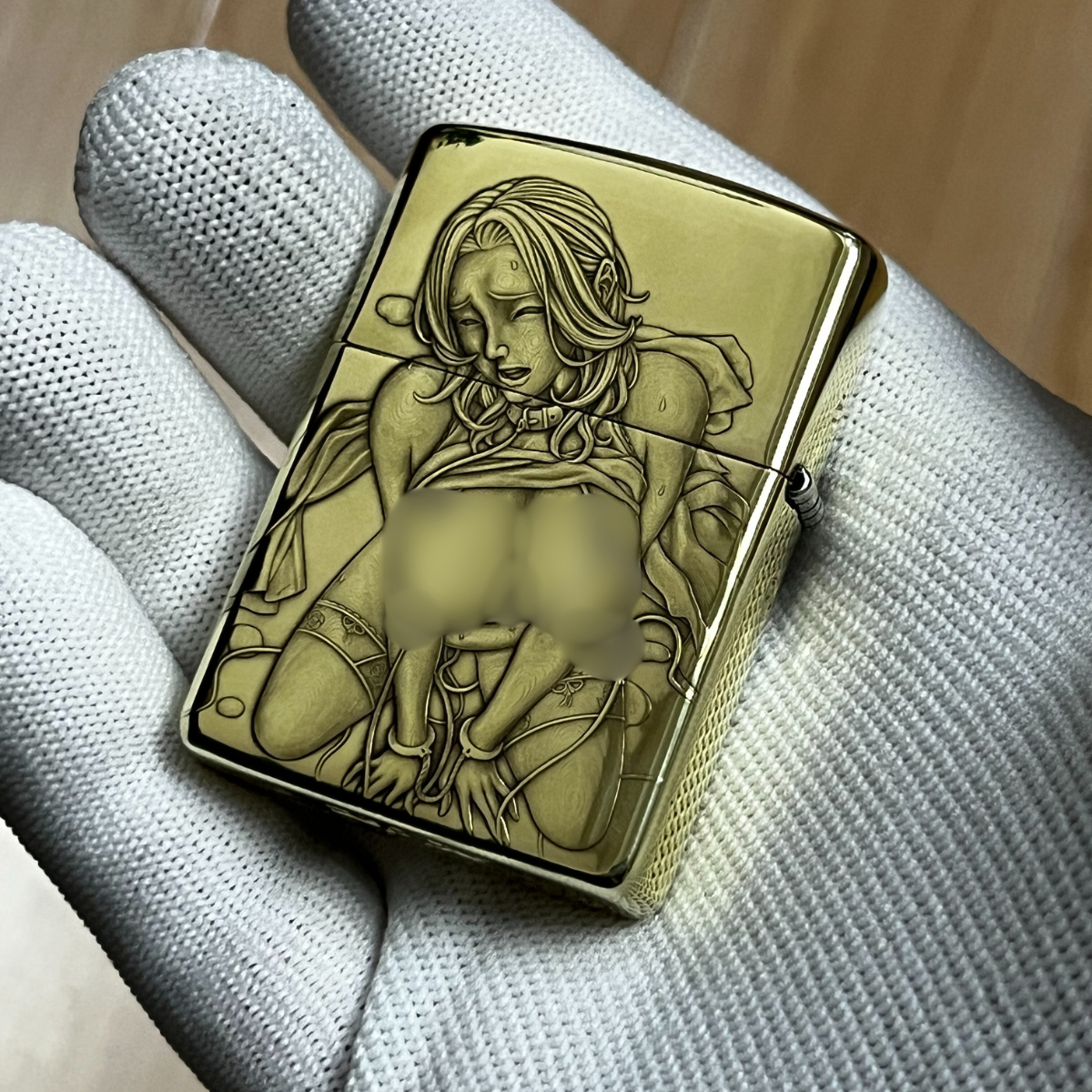 Zippo Armor Brass 168 with 3D Artistic Body Relief Engraving Gem - 2