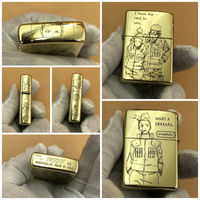 Zippo High Polish Brass Shika & Asuma