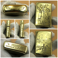 Zippo High Polish Brass Itachi Moon