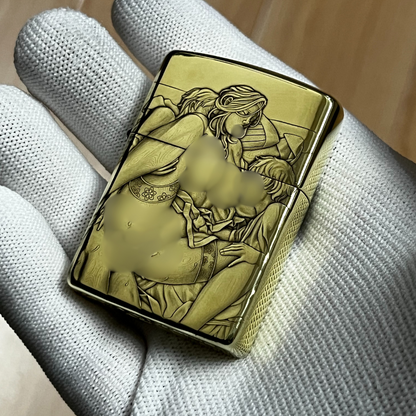 Zippo Armor Brass 168 with 3D Artistic Body Relief Engraving Gem - 2