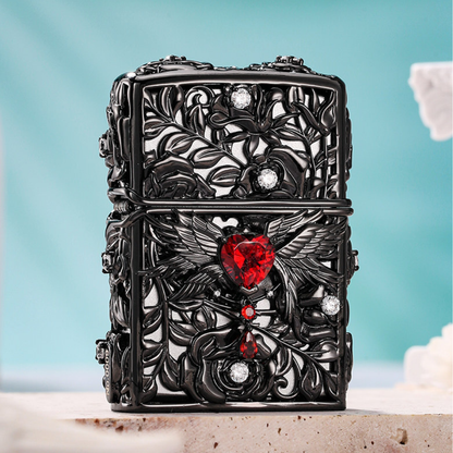 Zippo Gothic Angel Wing Heart