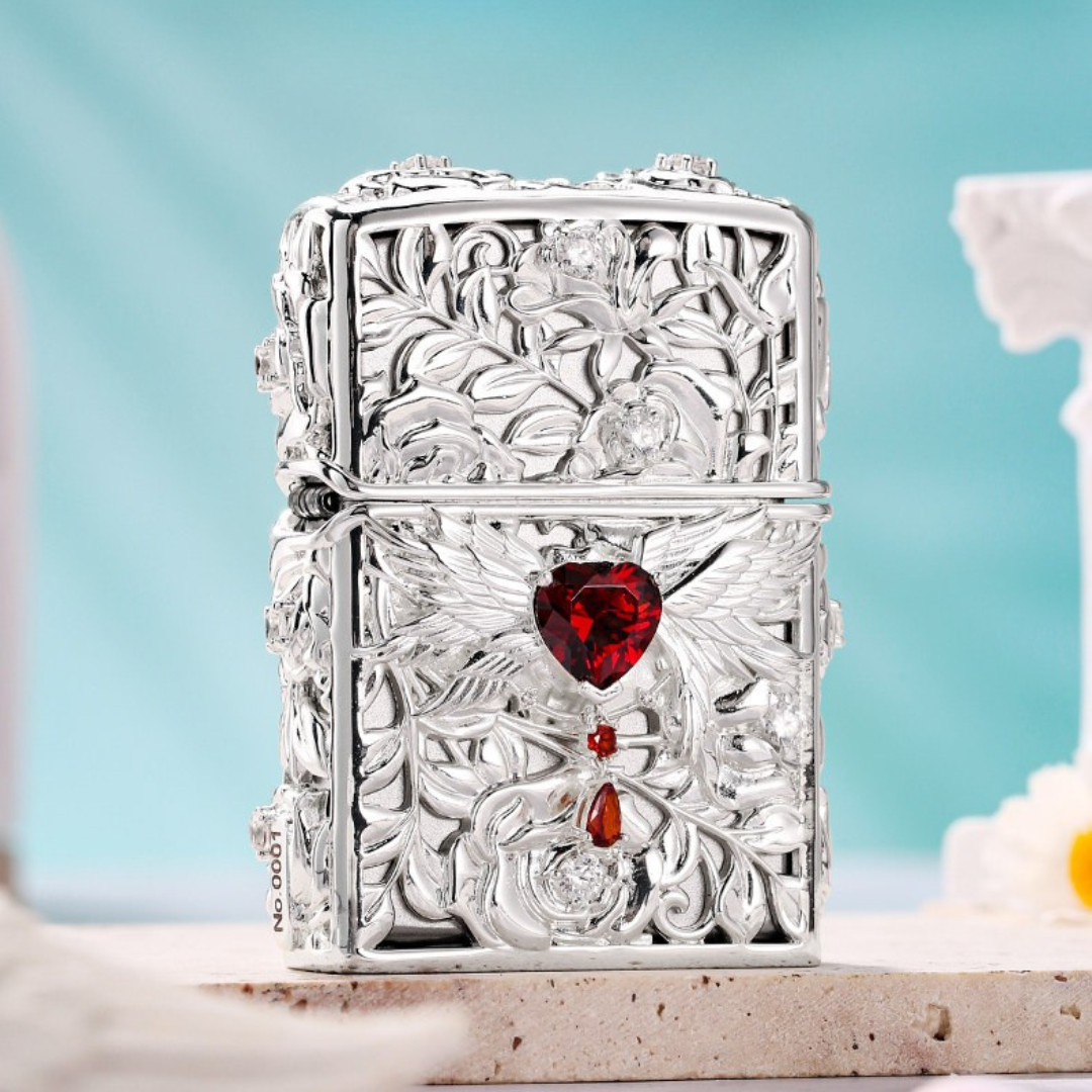 Zippo Gothic Angel Wing Heart