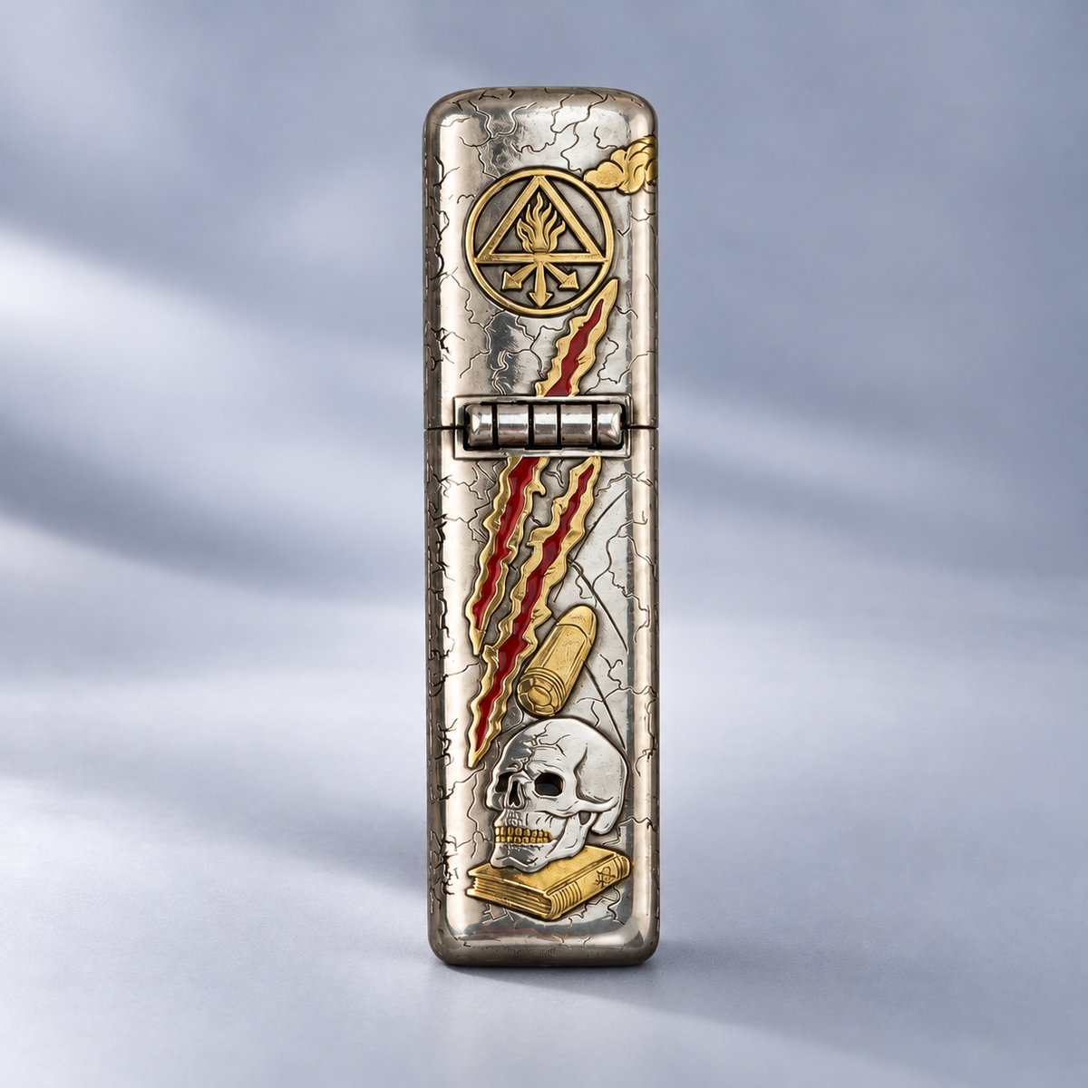Zippo Saint Benedict Raven Skull