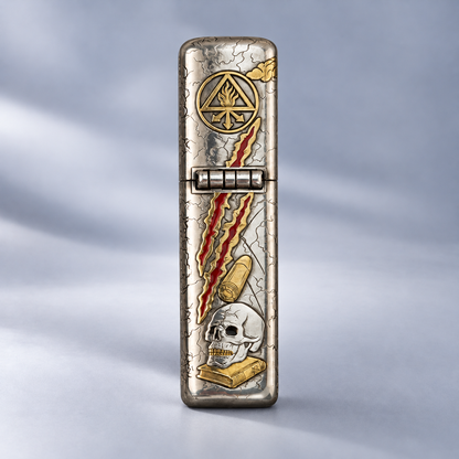 Zippo Saint Benedict Raven Skull