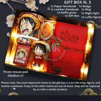 Luffy cup leather case  figure gift box