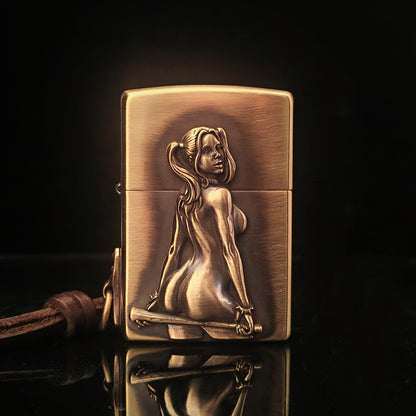 Zippo Girl With Bat