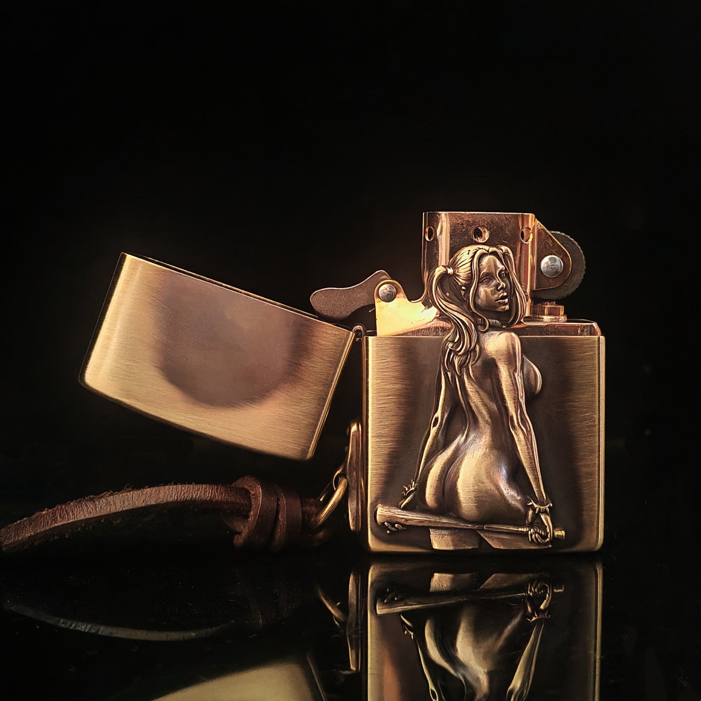 Zippo Girl With Bat