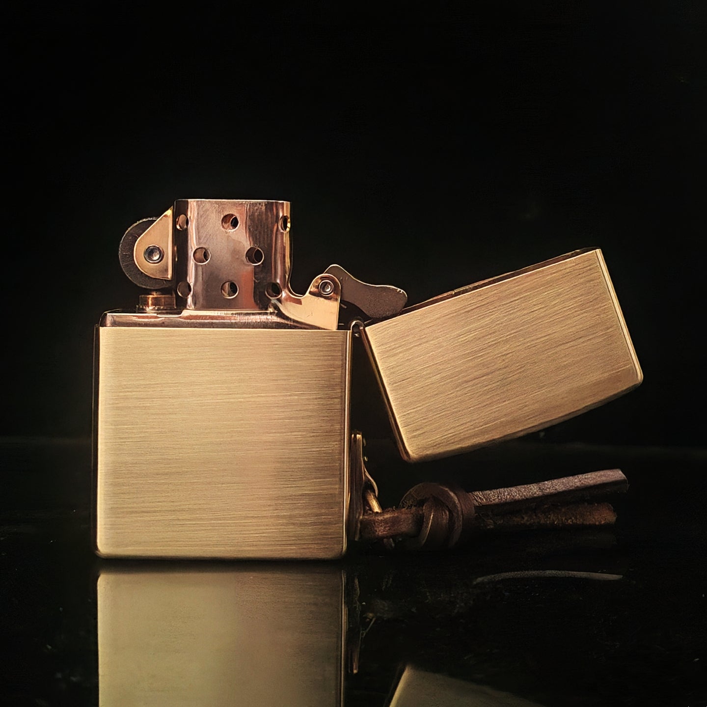 Zippo Girl Against the Wall