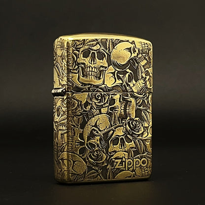 Zippo Skull and Roses