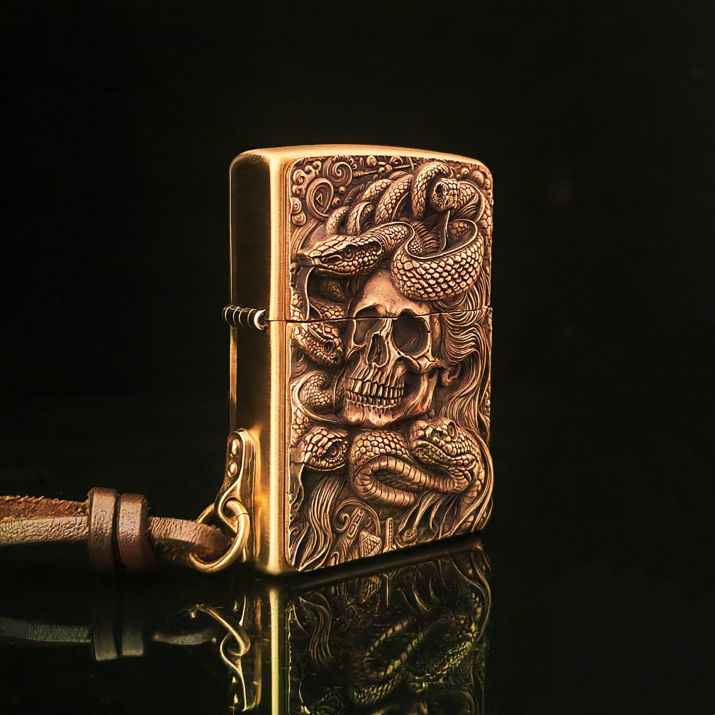 Zippo Skull & Snake