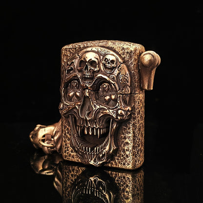 Handmade Zippo Skull