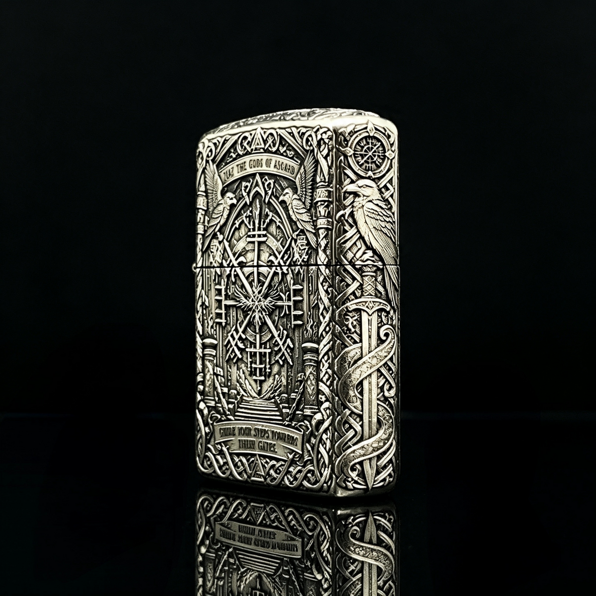 Zippo Valhalla Viking Norse 3D Relief