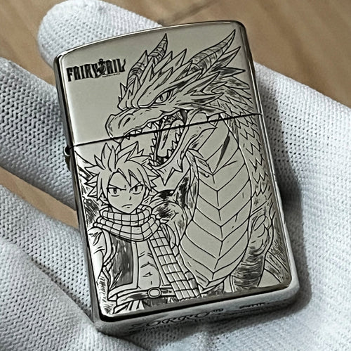 Zorro Engraved Lighter “Fairy Tail” – Natsu Dragneel 5-Sided Design