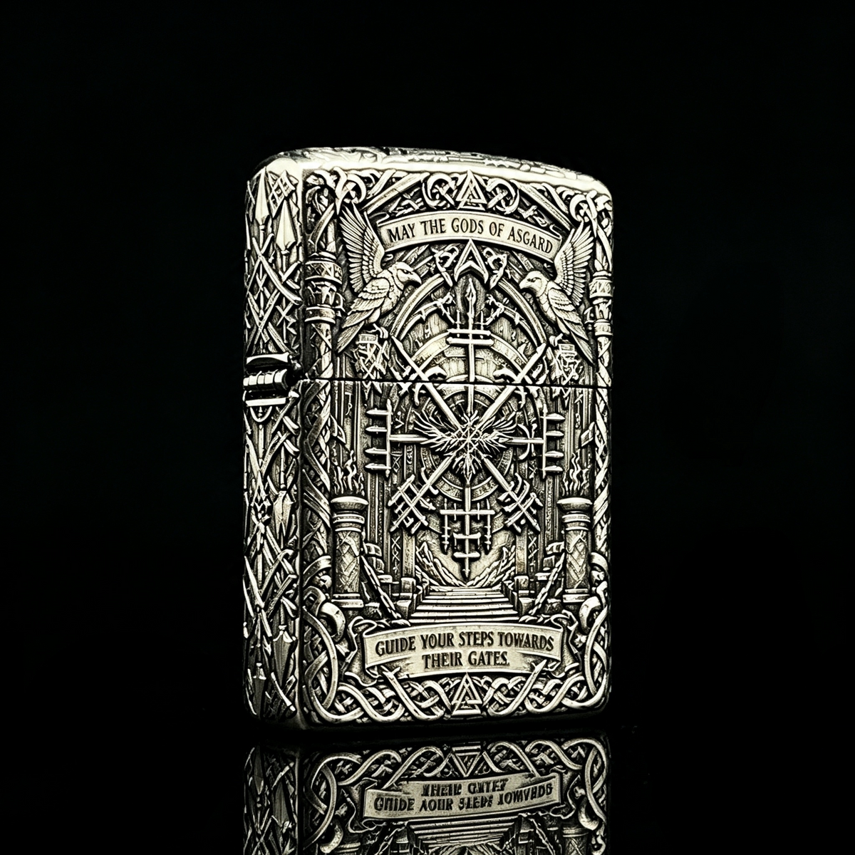 Zippo Valhalla Viking Norse 3D Relief