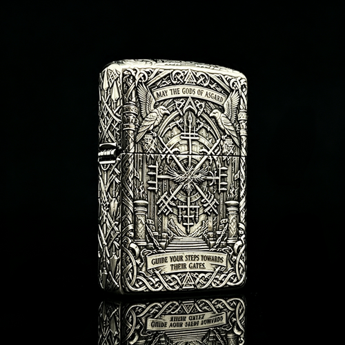 Zippo Valhalla Viking Norse 3D Relief