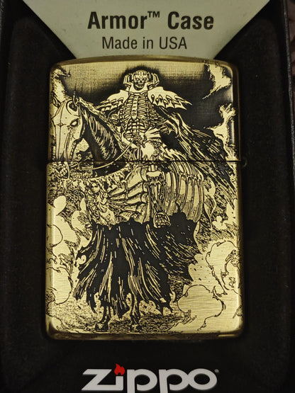 Berserk Zippo Armor – Deep Engraved Brass Lighter