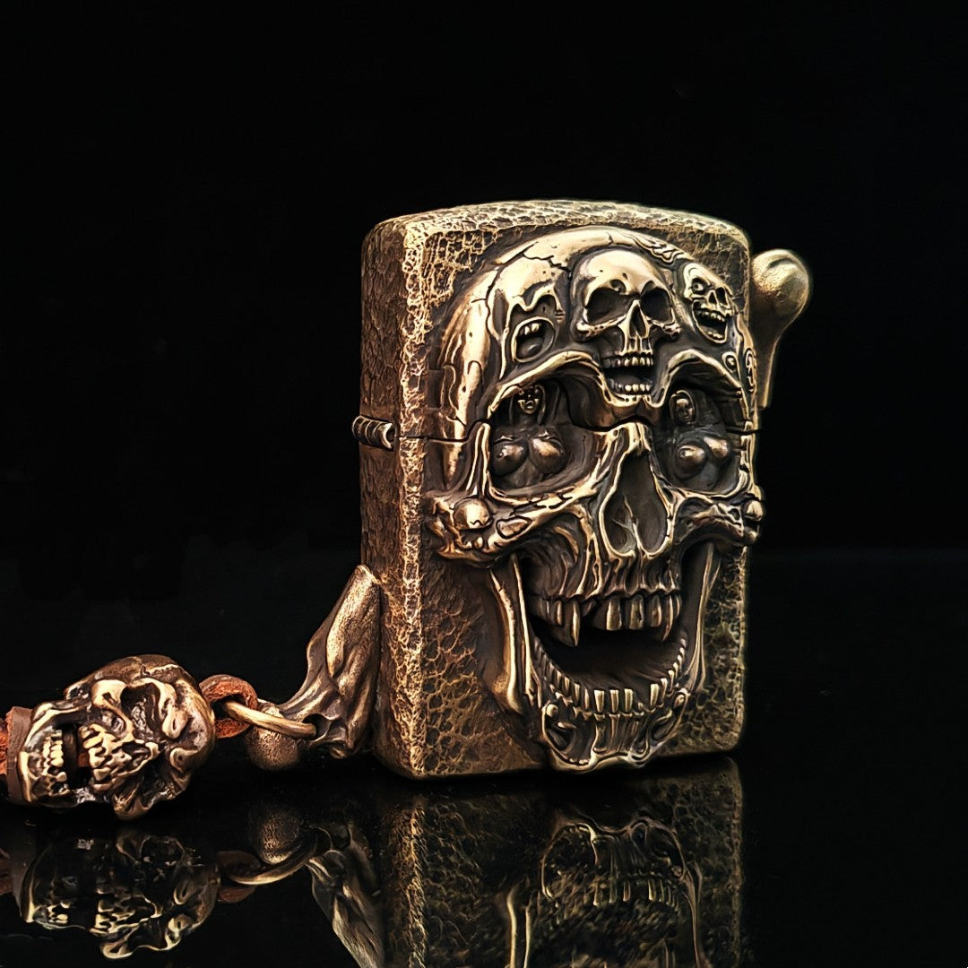 Handmade Zippo Skull