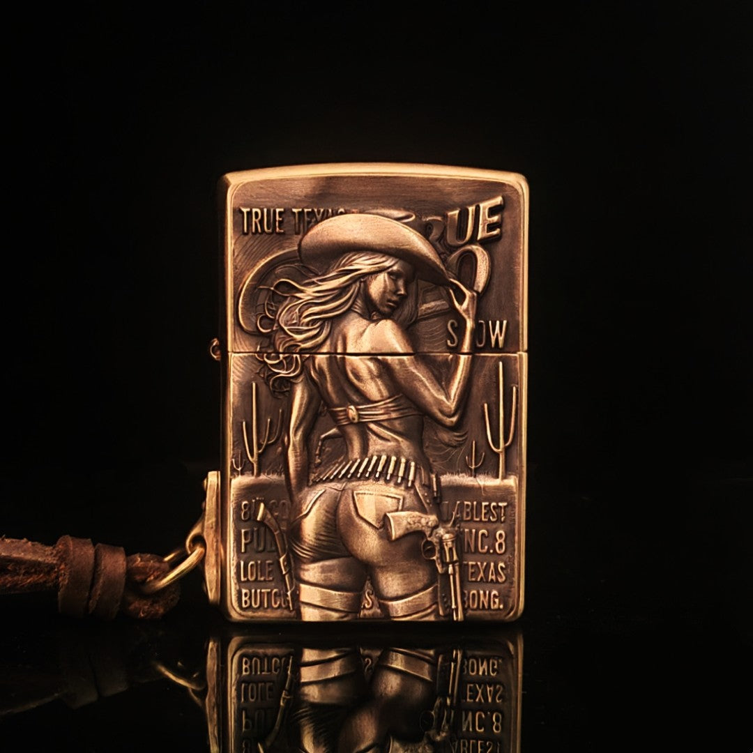 Cowgirl Zippo Lighter
