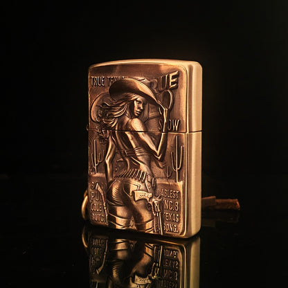 Cowgirl Zippo Lighter