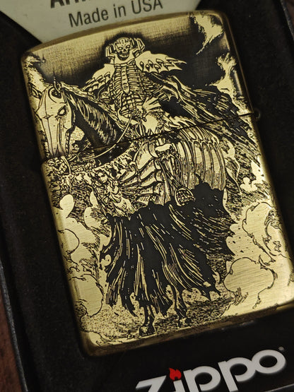 Berserk Zippo Armor – Deep Engraved Brass Lighter