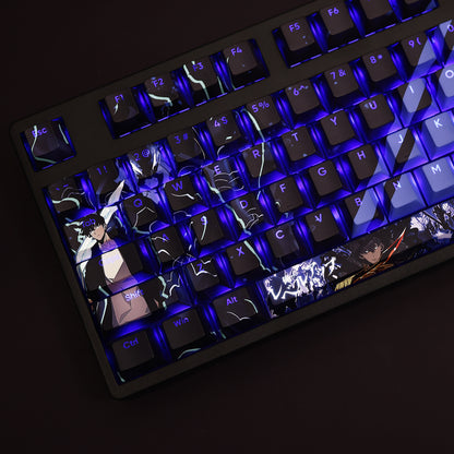 Solo Leveling Keycap Set – Custom Anime Keycaps for Mechanical Keyboards