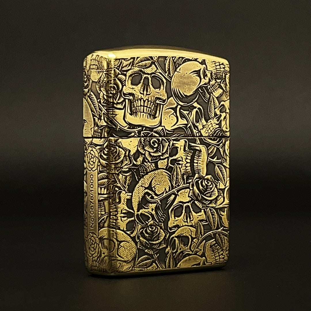 Zippo Skull and Roses
