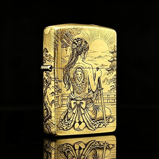 Zippo Japanesse Lion Sun Moon