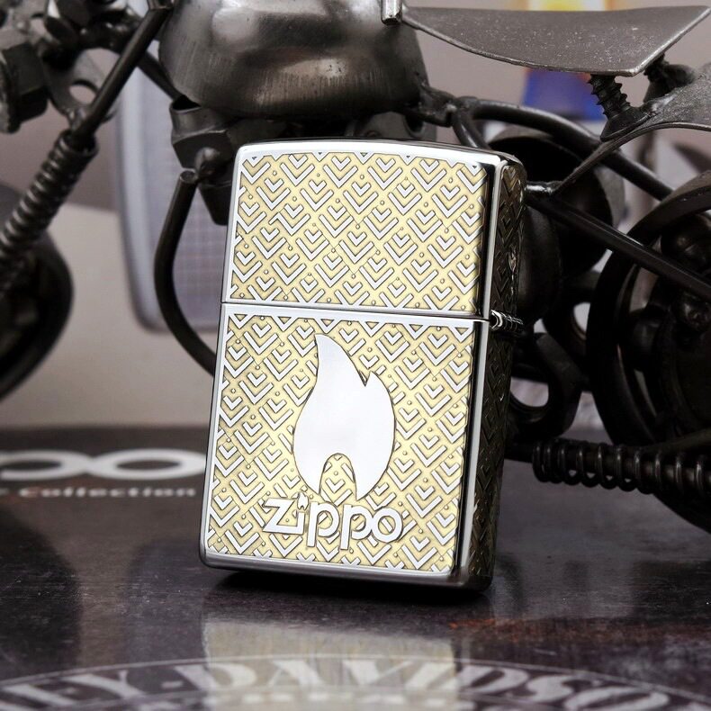 Zippo Geometric Pattern